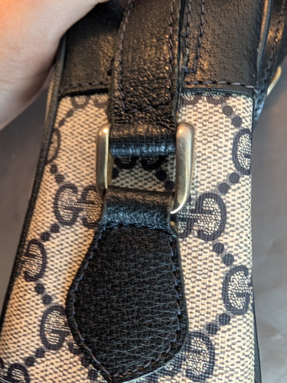GUCCI Old Gucci Sherry Line Shoulder Bag GG - Picture 4 of 10